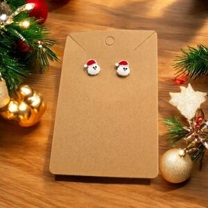 Santa Holiday Festive Stud Earrings
